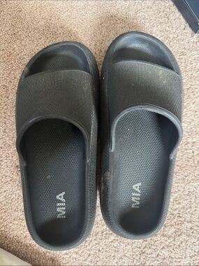 MIA Black EVA Slide Slippers